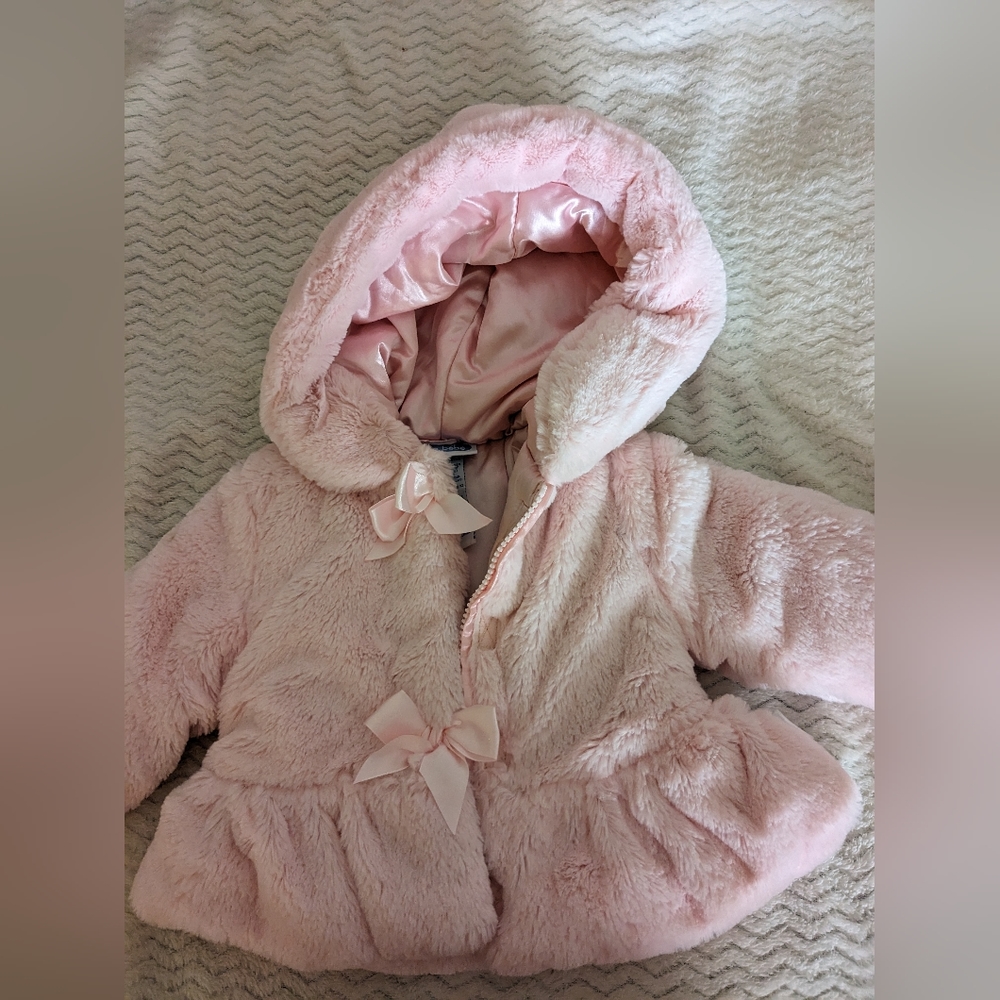 Bon bebe faux fur coat